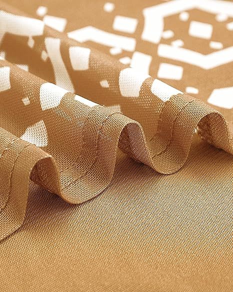 Women's 3/4 Sleeve Tunic Tops Casual Loose Fit Floral Blouses Mesh Pleated Layered Shirt