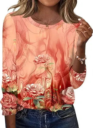 Women's short-sleeved cute summer shirt, round neck, formal and casual T-shirt, workwear, S-2XL sizes.