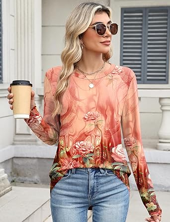 Women's short-sleeved cute summer shirt, round neck, formal and casual T-shirt, workwear, S-2XL sizes.