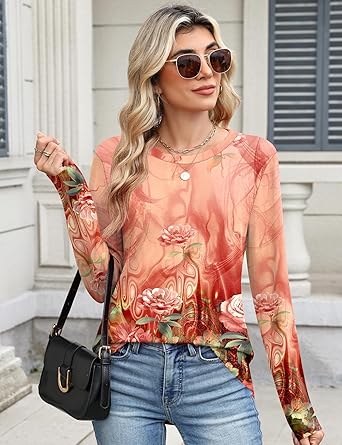 Women's short-sleeved cute summer shirt, round neck, formal and casual T-shirt, workwear, S-2XL sizes.