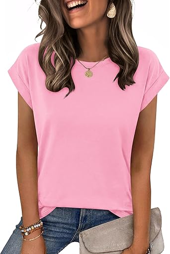 Women's Graphic Tees Casual Summer Funny Dragonfly Printed Short Sleeve Cute T Shirts Tops