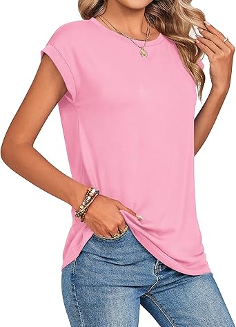 Women's Graphic Tees Casual Summer Funny Dragonfly Printed Short Sleeve Cute T Shirts Tops