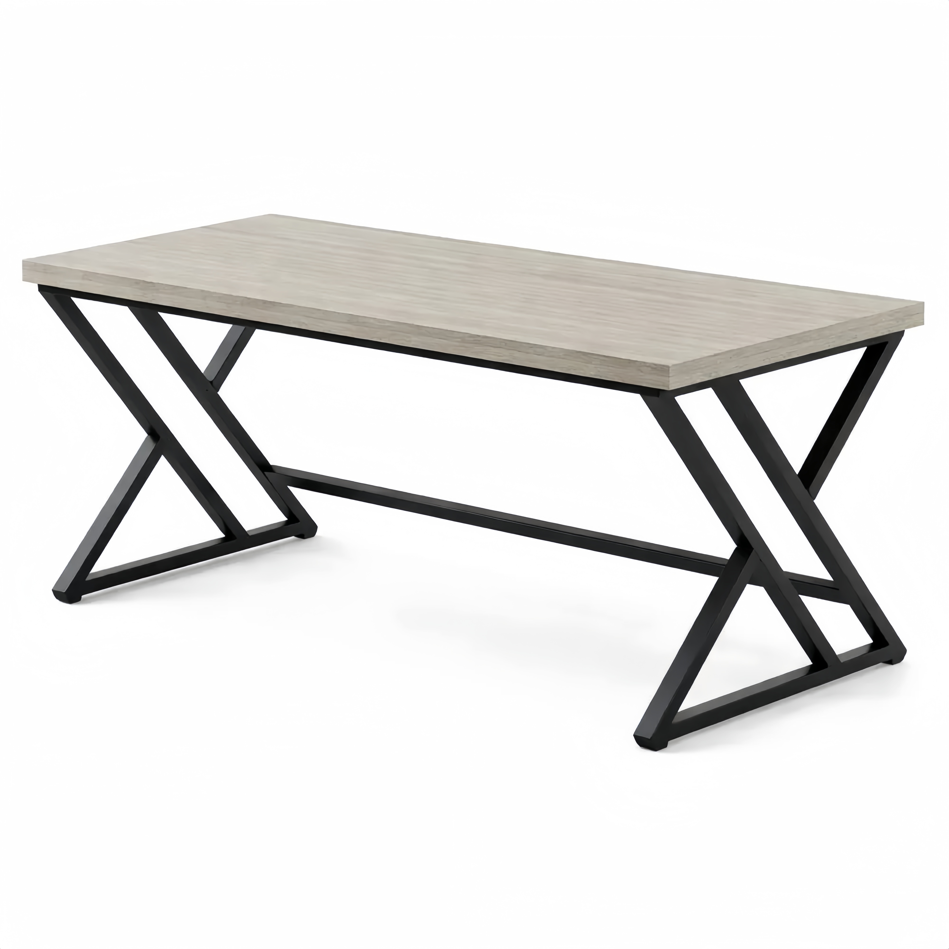 Scrivania da ufficio moderna in legno e metallo per casa e lavoro