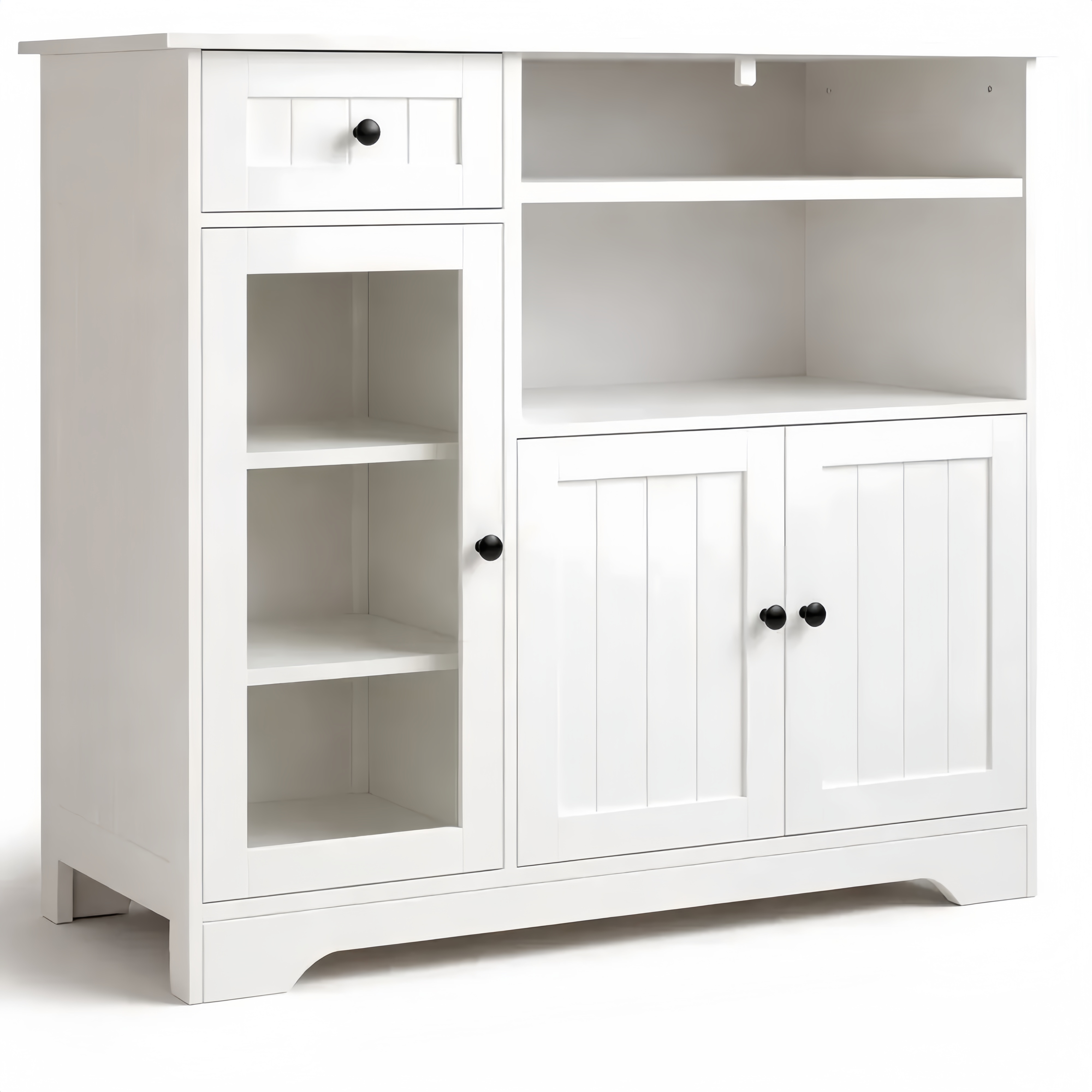 Mobiletto da Cucina con Ripiano Regolabile e Cassetto