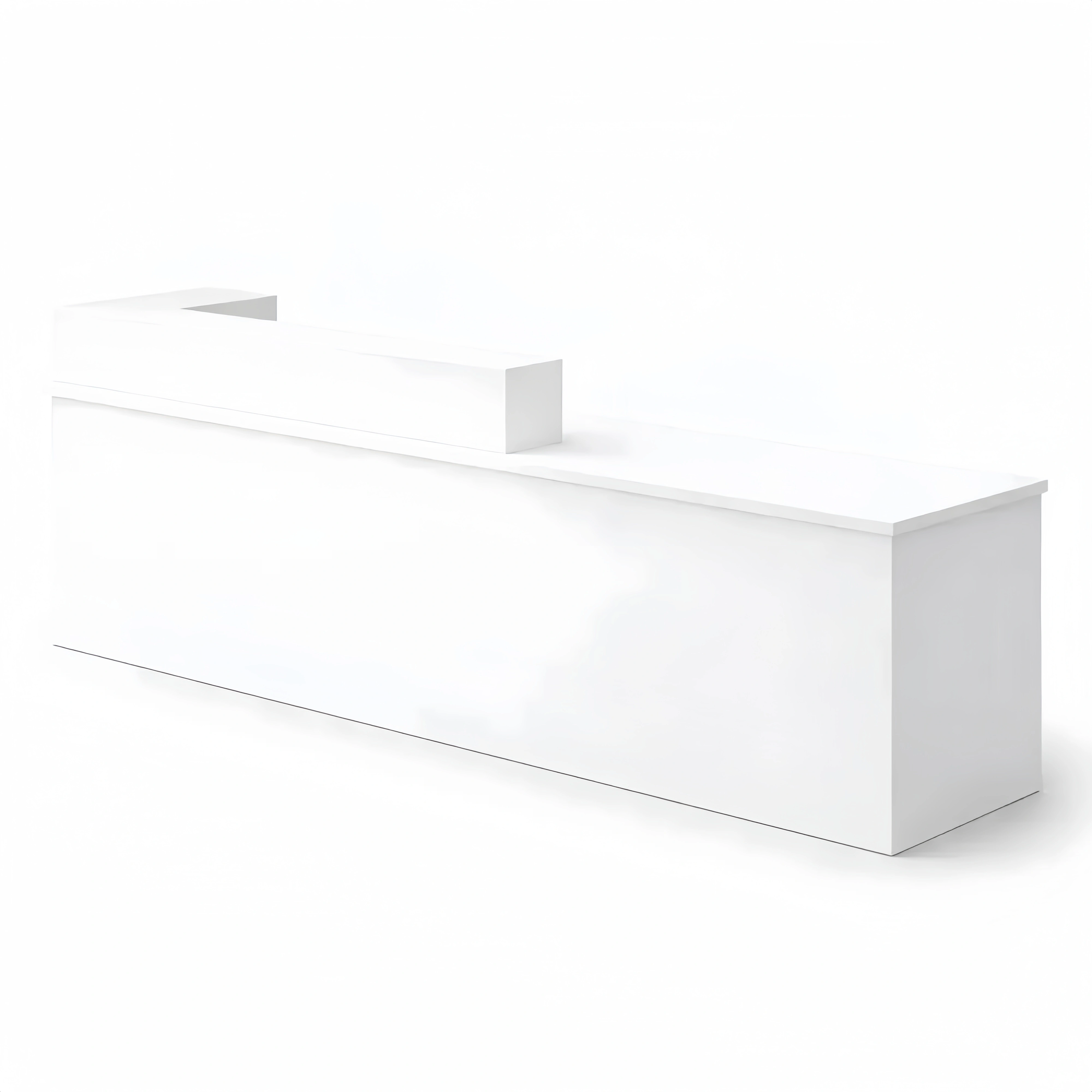 Banco accoglienza moderno per negozi e uffici, disponibile in varie dimensioni e colori