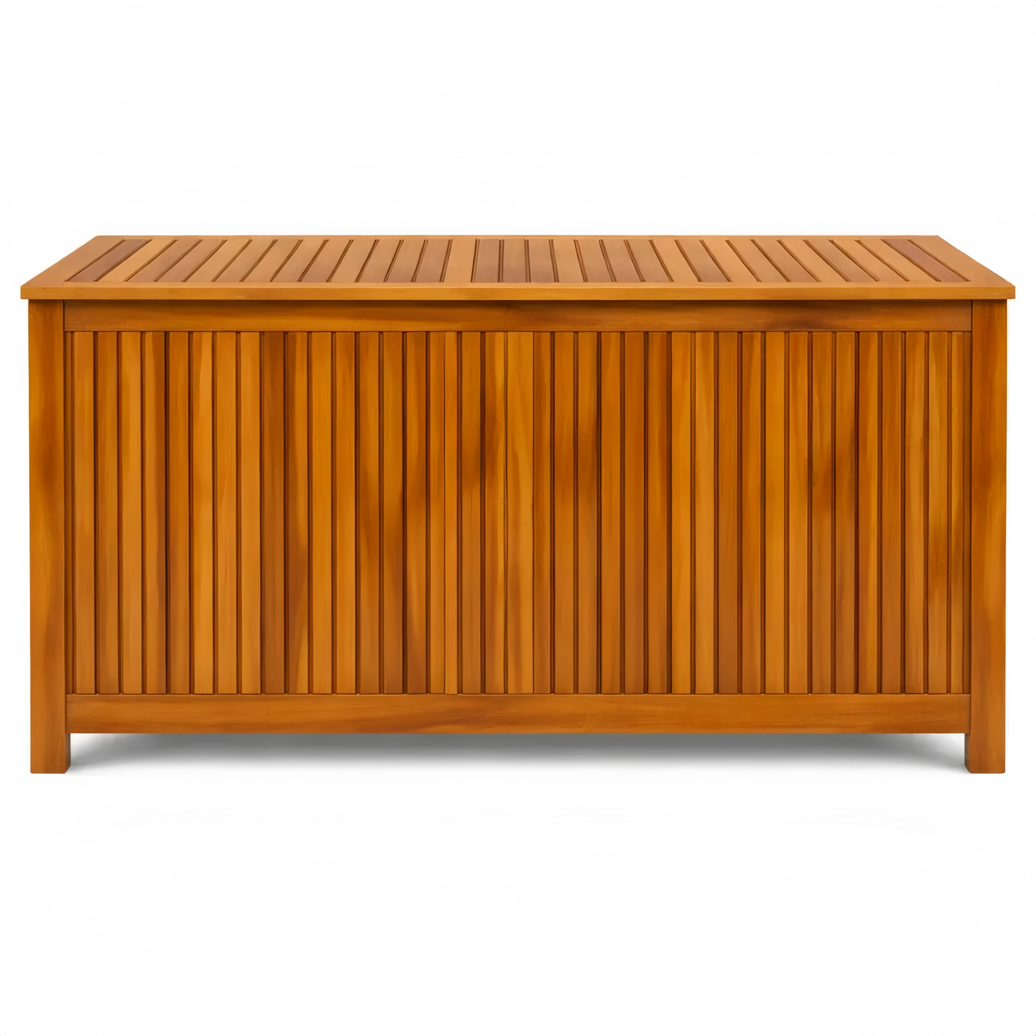 Cassapanca da Giardino in Legno di Acacia 113x50x58 cm