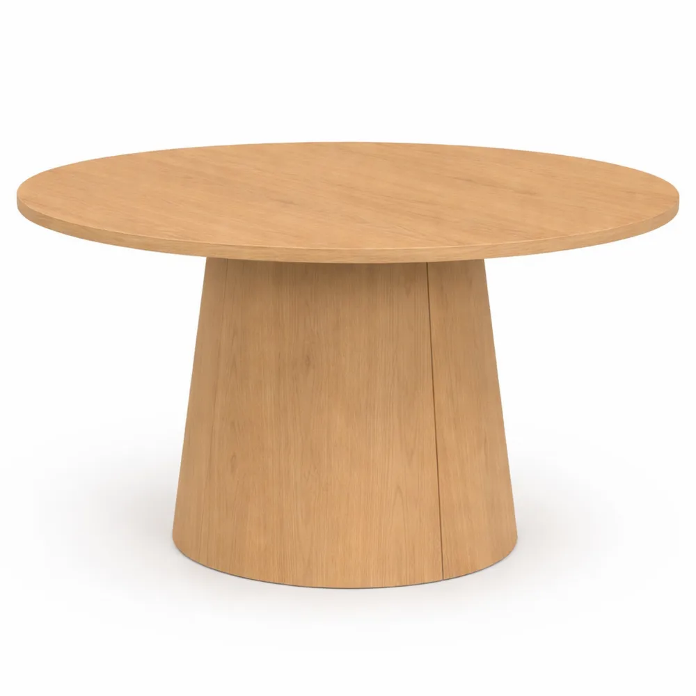 Table Basse Ronde 70 cm en Bois Clair