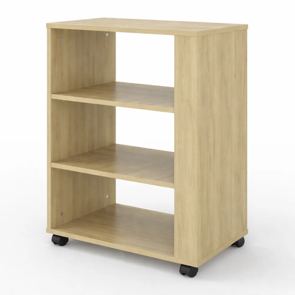 Caisson de Rangement à Roulettes en Bois d'Ingénierie