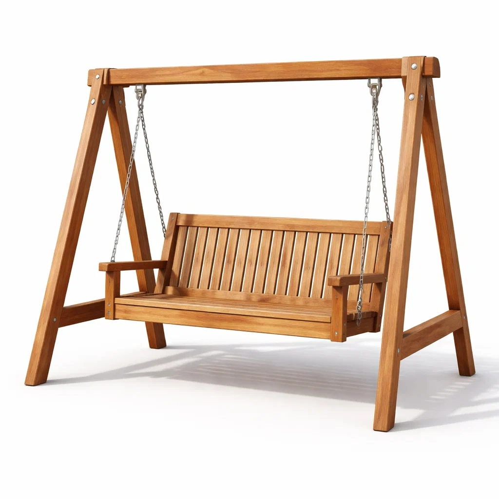 Hollywoodschaukel akazienholz braun 180x120x170 cm-dwellvelvet