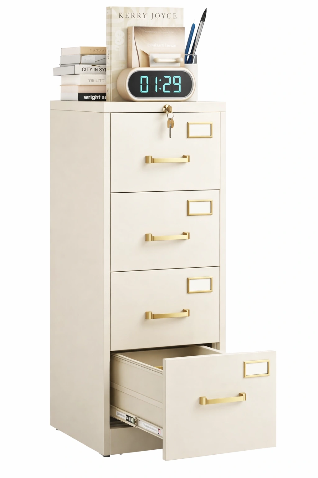 Caisson bureau tiroirs multiples rangement documents-Rovtrix