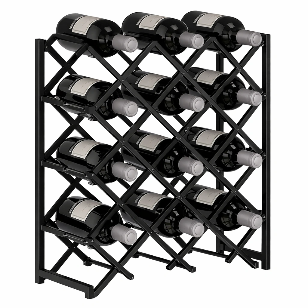 Casier bouteilles metal design compact rangement vin-Rovtrix