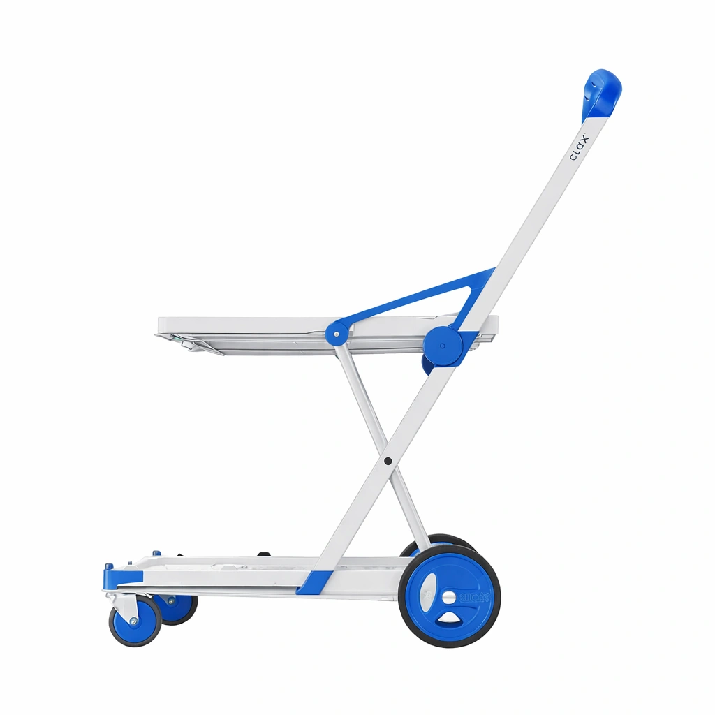 Chariot pliable compact transport plateforme roues solides-Rovtrix