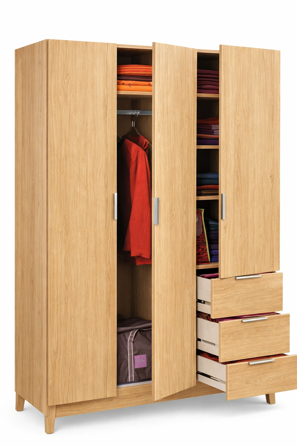 Armoire en bois clair-Rovtrix