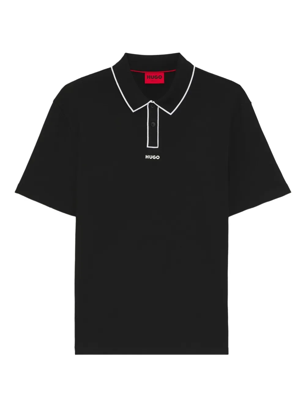 HUGO Piped Cotton Polo Shirt