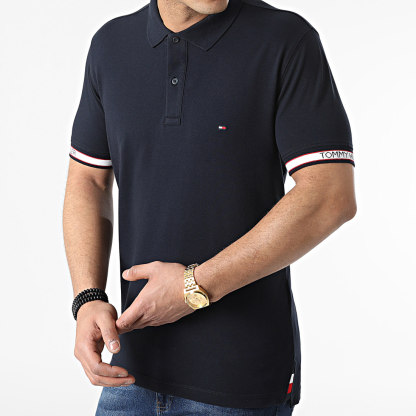 Polo Short Sleeve Cuff Branding 3960Navy Blue