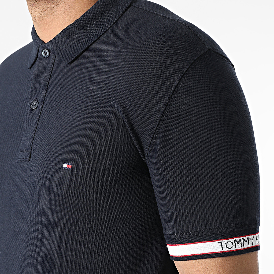 Polo Short Sleeve Cuff Branding 3960Navy Blue