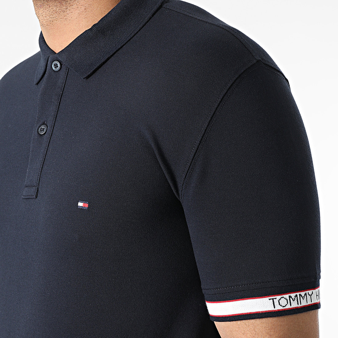 Polo Short Sleeve Cuff Branding 3960Navy Blue