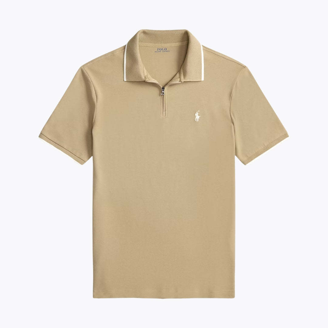 Classic Fit Stretch Mesh Polo Shirt