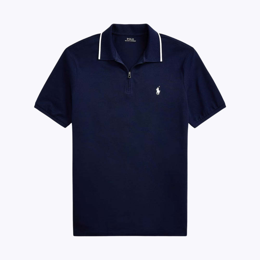 Classic Fit Stretch Mesh Polo Shirt
