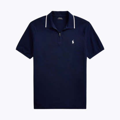 Classic Fit Stretch Mesh Polo Shirt
