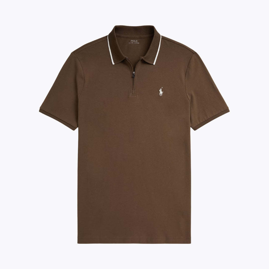 Classic Fit Stretch Mesh Polo Shirt