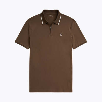 Classic Fit Stretch Mesh Polo Shirt