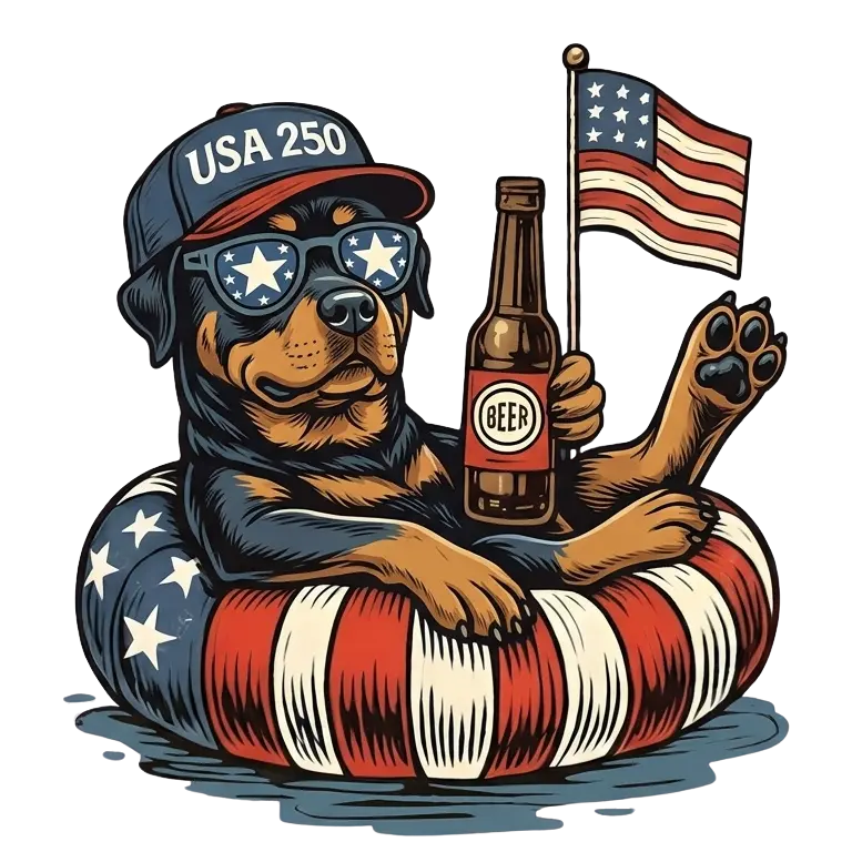 Comfort Colors® Funny 4th of July Dachshund Shirt – Patriotic 250th Anniversary Dog Lover Tee