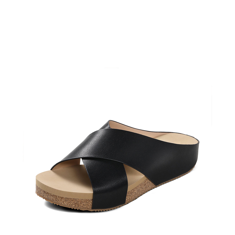 Women's Open Toe Criss-Cross Wedge Sandals