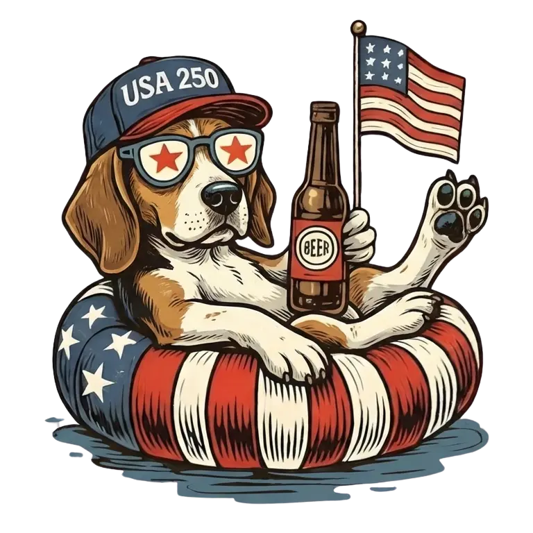 Comfort Colors® Funny 4th of July Dachshund Shirt – Patriotic 250th Anniversary Dog Lover Tee