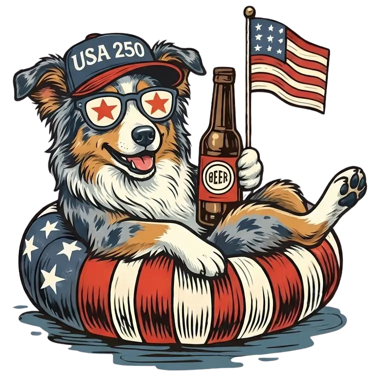 Comfort Colors® Funny 4th of July Dachshund Shirt – Patriotic 250th Anniversary Dog Lover Tee