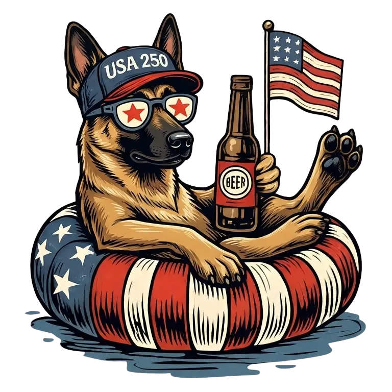 Comfort Colors® Funny 4th of July Dachshund Shirt – Patriotic 250th Anniversary Dog Lover Tee