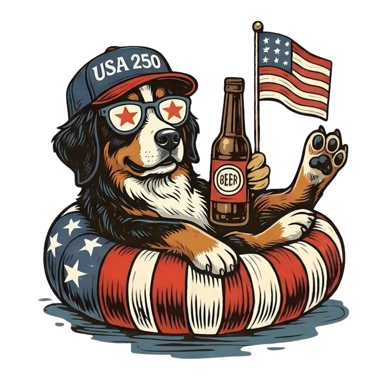 Comfort Colors® Funny 4th of July Dachshund Shirt – Patriotic 250th Anniversary Dog Lover Tee