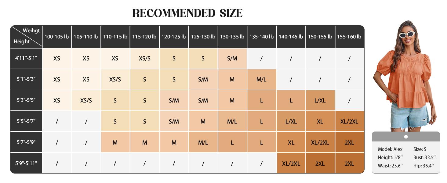 Tankaneo Womens Puff Sleeve Peplum Babydoll Tops Summer Smoked Pleated Cotton T-Shirts Casual Loose Fit Flowy Blouse Tankaneo Womens Puff Sleeve Peplum Babydoll Tops Summer Smoked Pleated Cotton T-Shirts Casual Loose Fit Flowy Blouse