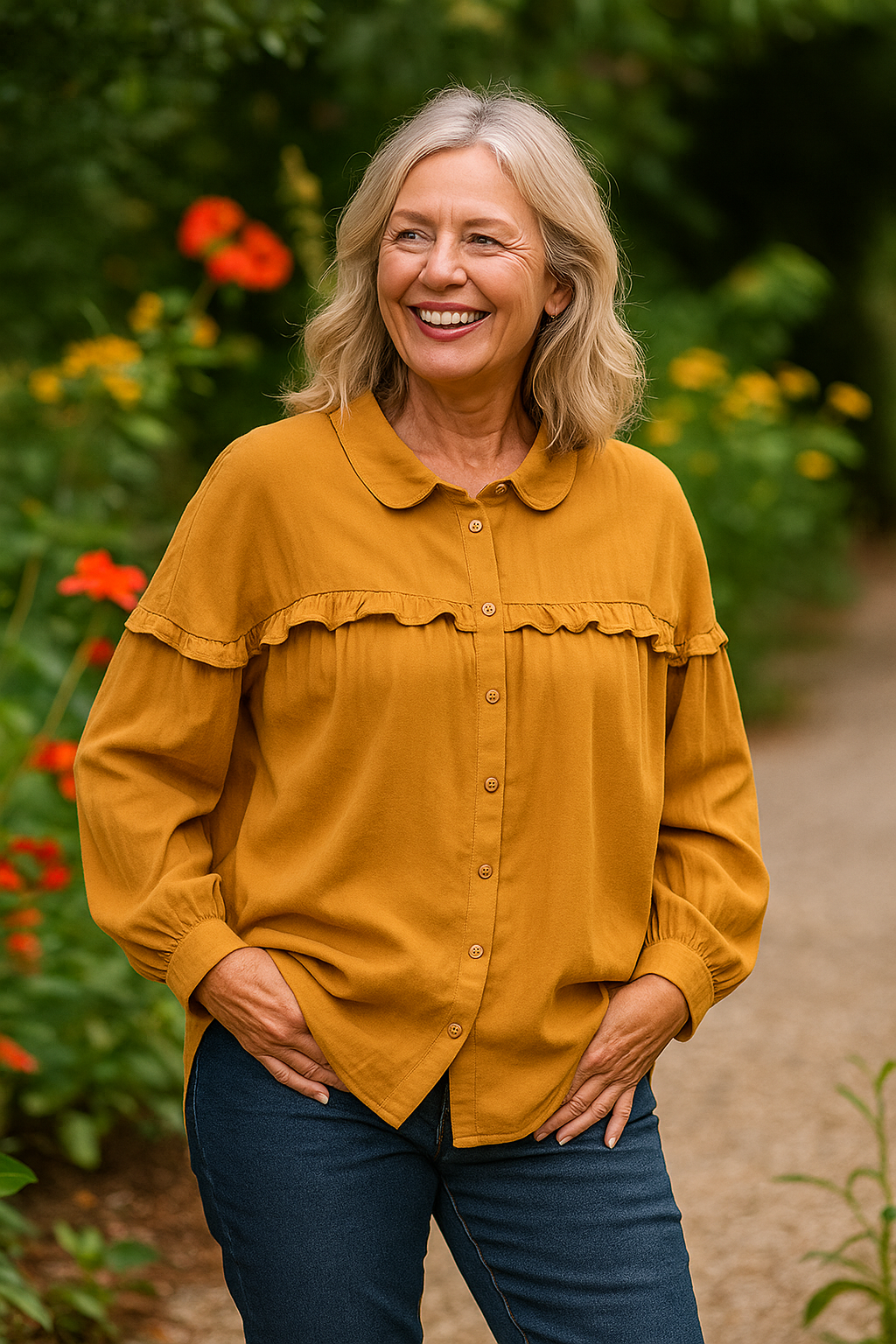Cassandra | Ruffle Detail Blouse