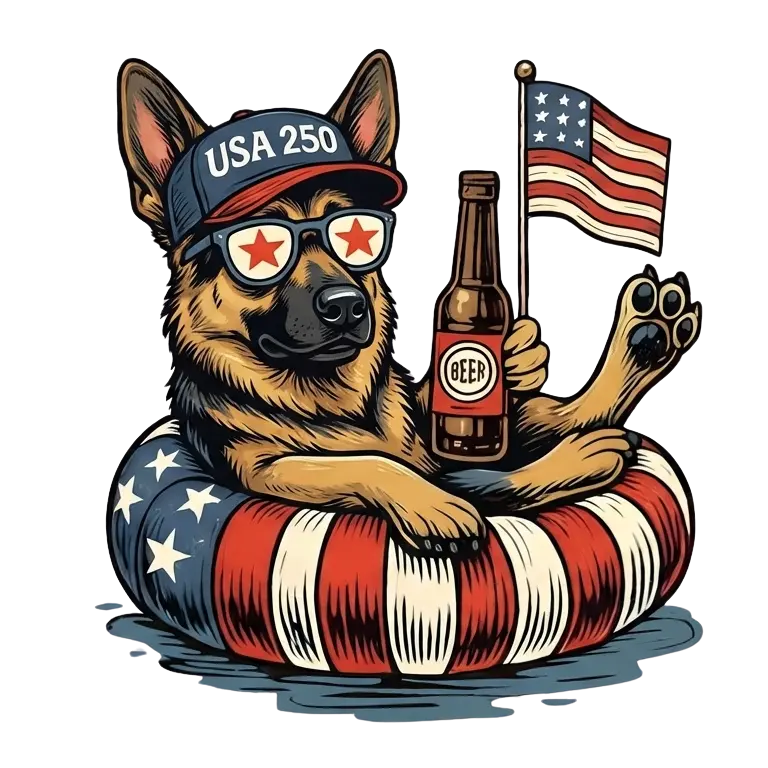 Comfort Colors® Funny 4th of July Dachshund Shirt – Patriotic 250th Anniversary Dog Lover Tee