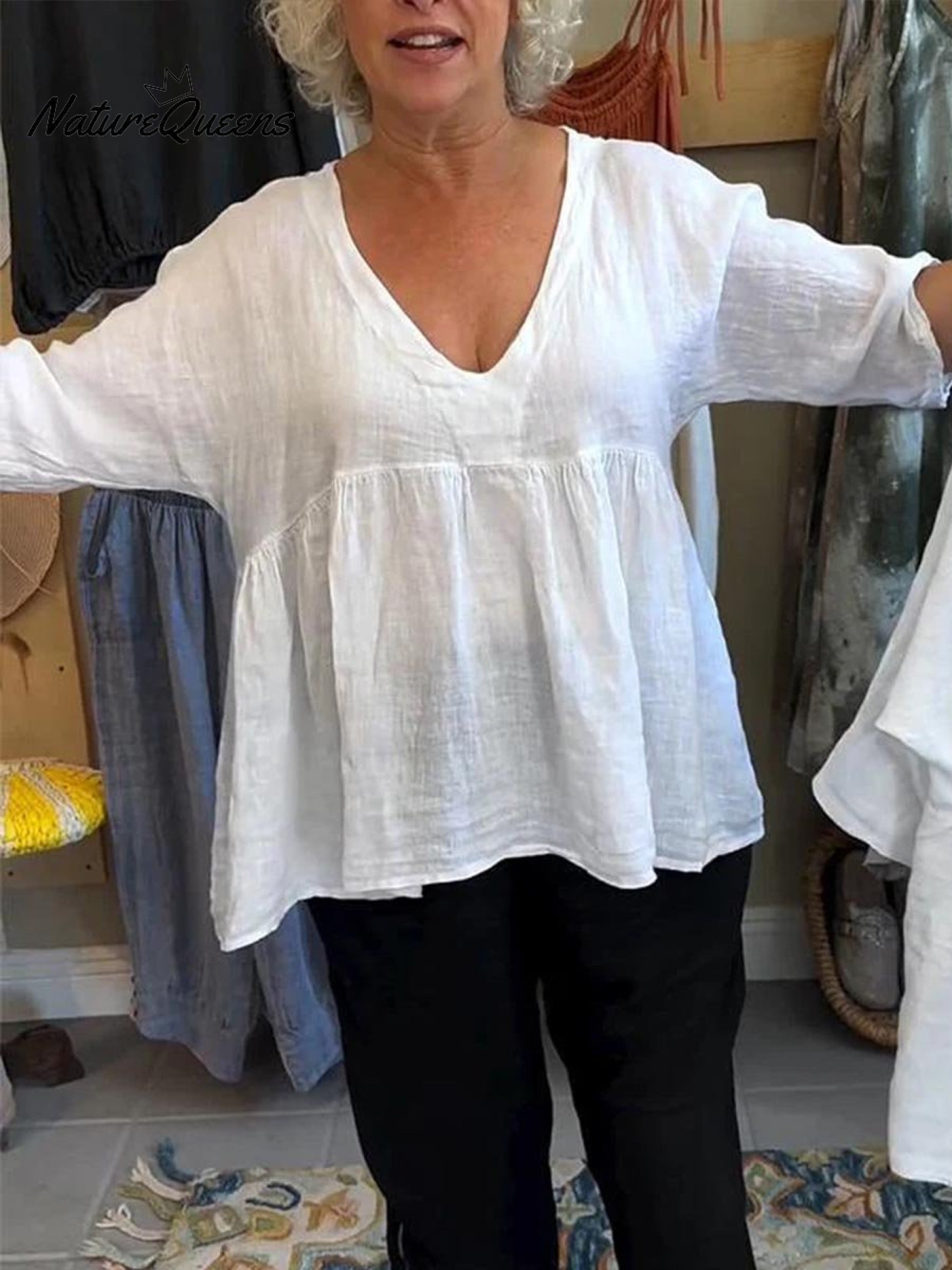 Mira | V-Neck Blouse