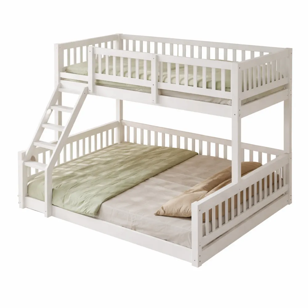 Lit superposé enfants avec échelle et sécurité, 90/140 x 200 cm-Birchvik