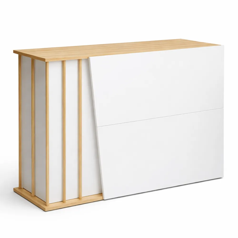 Comptoir d'Accueil Moderne avec Tiroirs Verrouillables pour Bureau