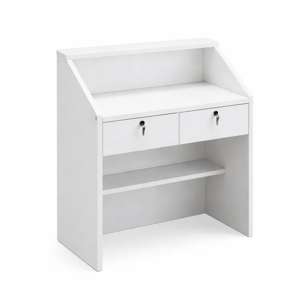 Comptoir de Réception Moderne avec Tiroirs et Étagère