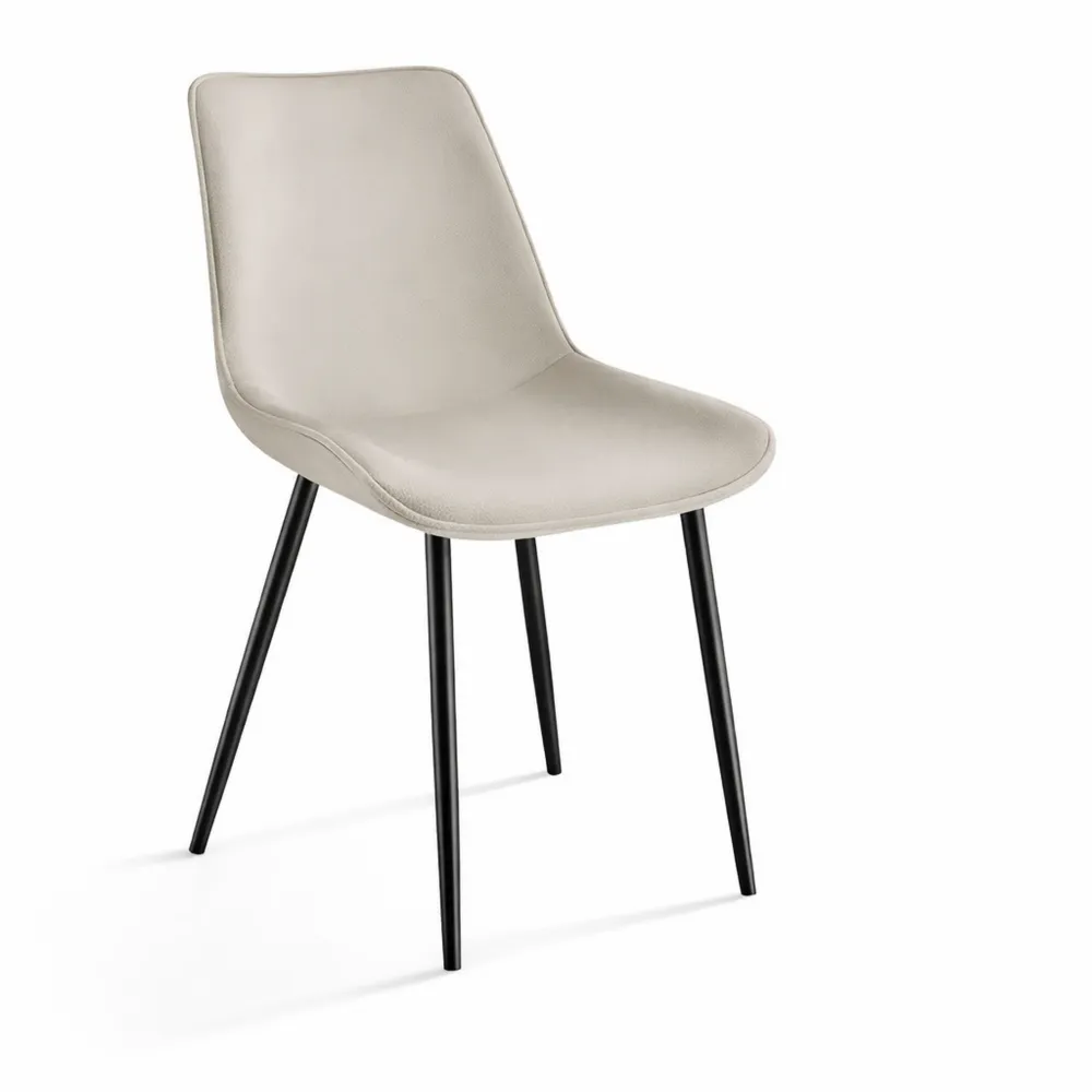 Ensemble de 8 chaises en velours pour salle à manger et salon