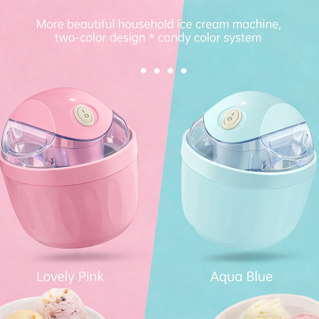 🍨Small Home Mini Ice Cream Maker