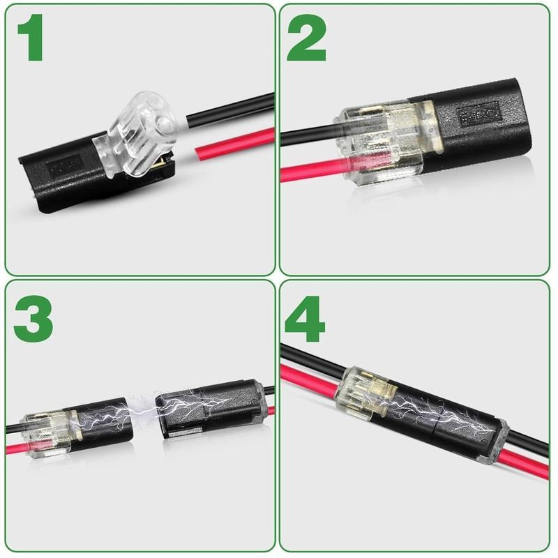 Pro-Grade LED Connectors: No Stripping, No Soldering