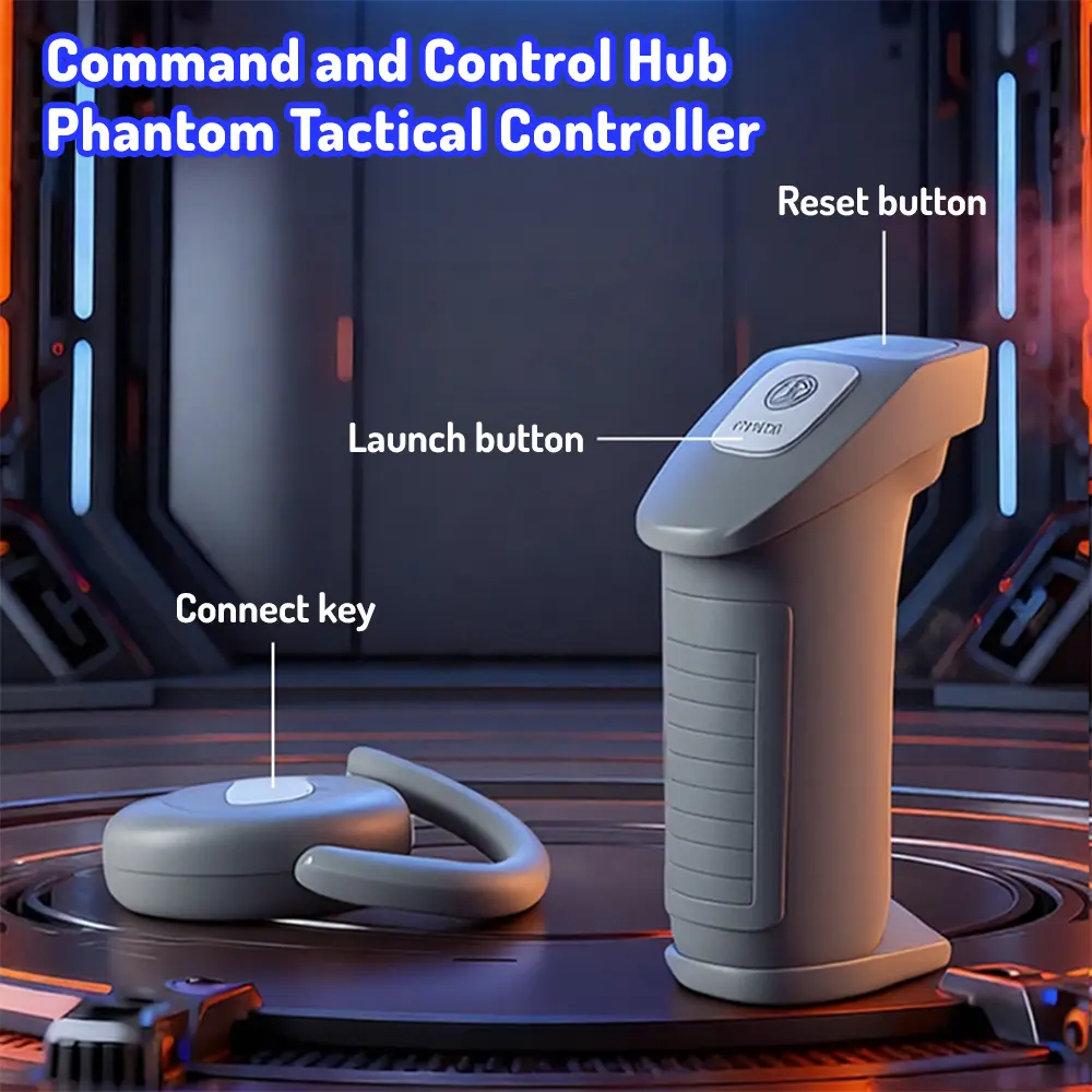 Smart Tracking Mechanical Arm Foam Blaster, Wearable Shoulder Mount, Dual Control