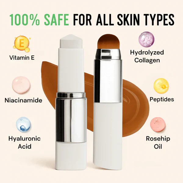 Skin-Matching Foundation Stick - Choose Your Main Shade + Free Shade