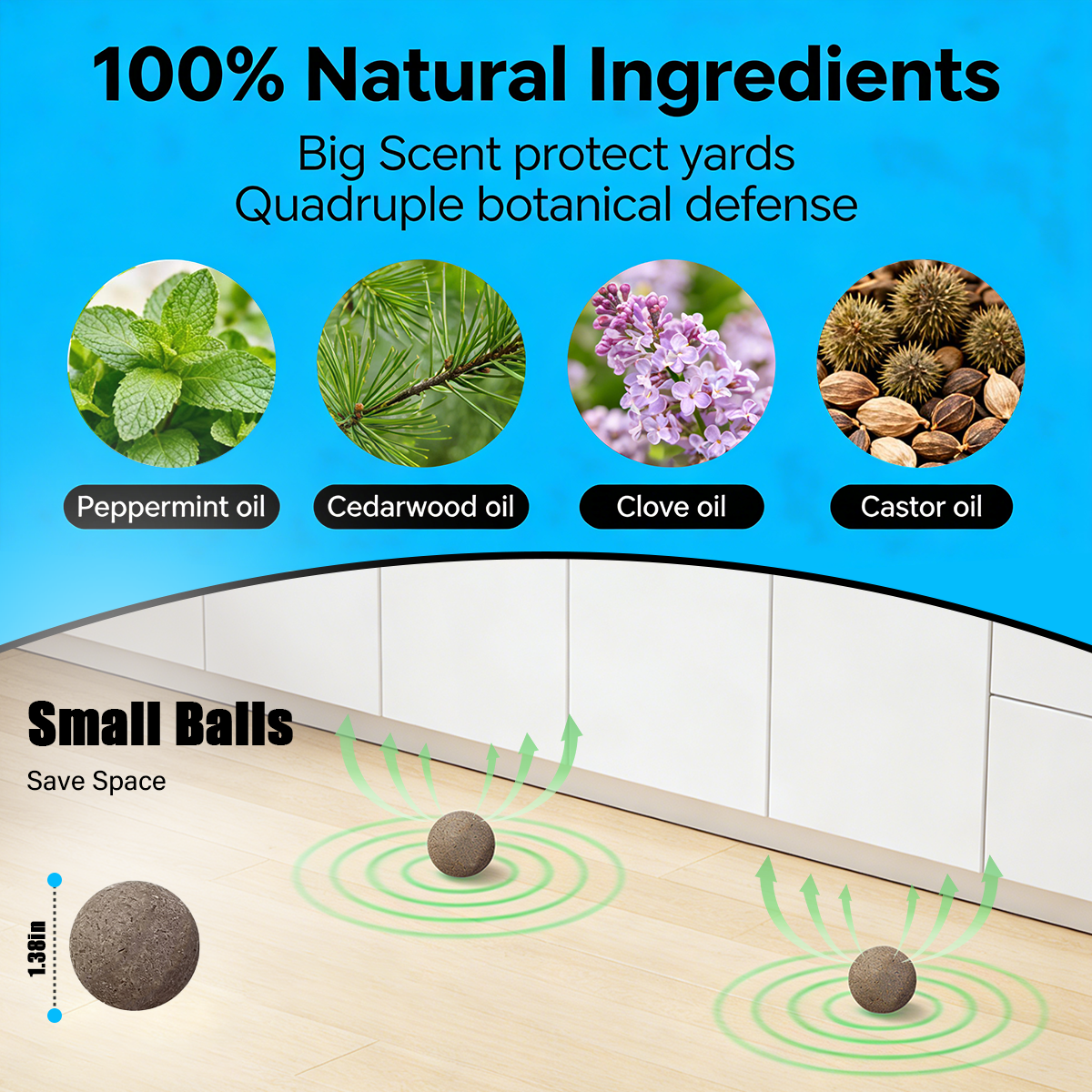 10-Pack Natural Peppermint Oil Rodent Repellent: Pet-Safe Pouches for Indoors & Outdoors