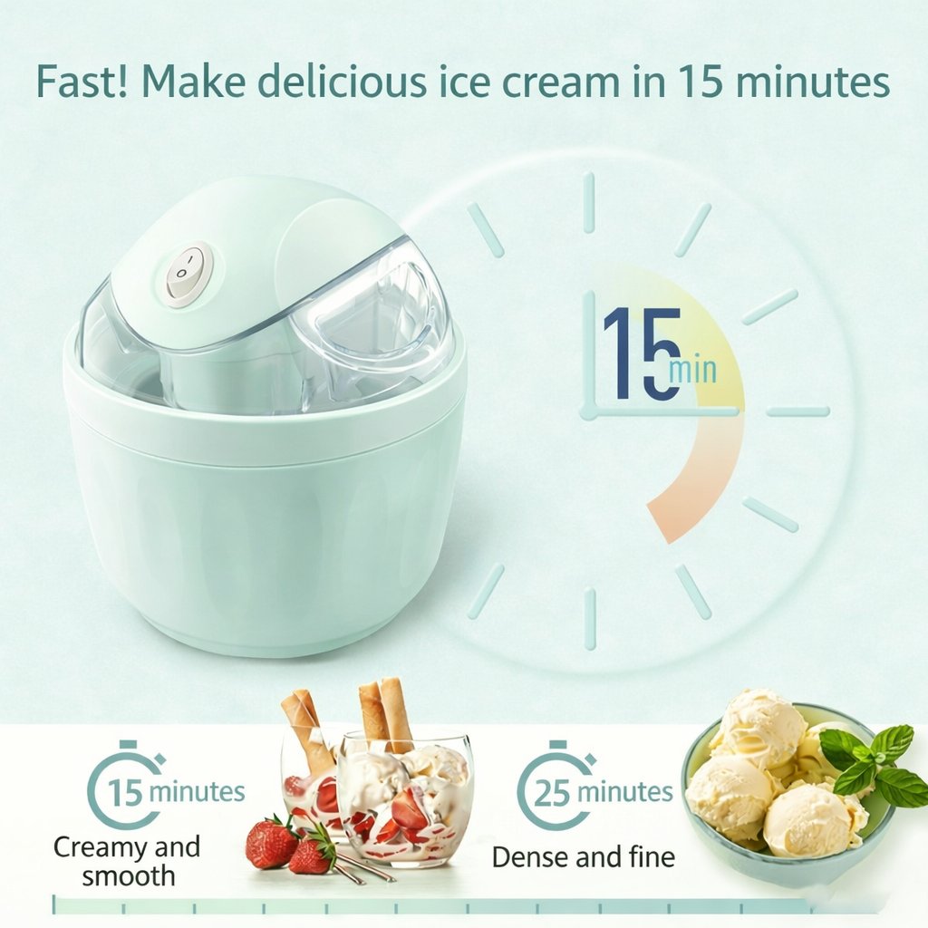 🍨Small Home Mini Ice Cream Maker