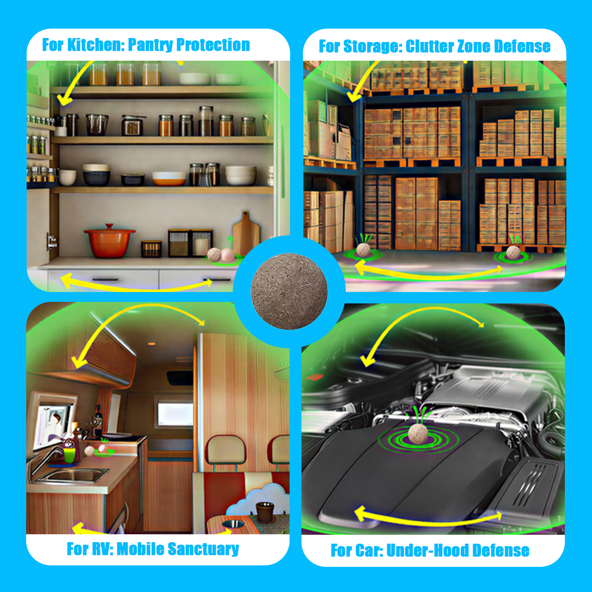 10-Pack Natural Peppermint Oil Rodent Repellent: Pet-Safe Pouches for Indoors & Outdoors