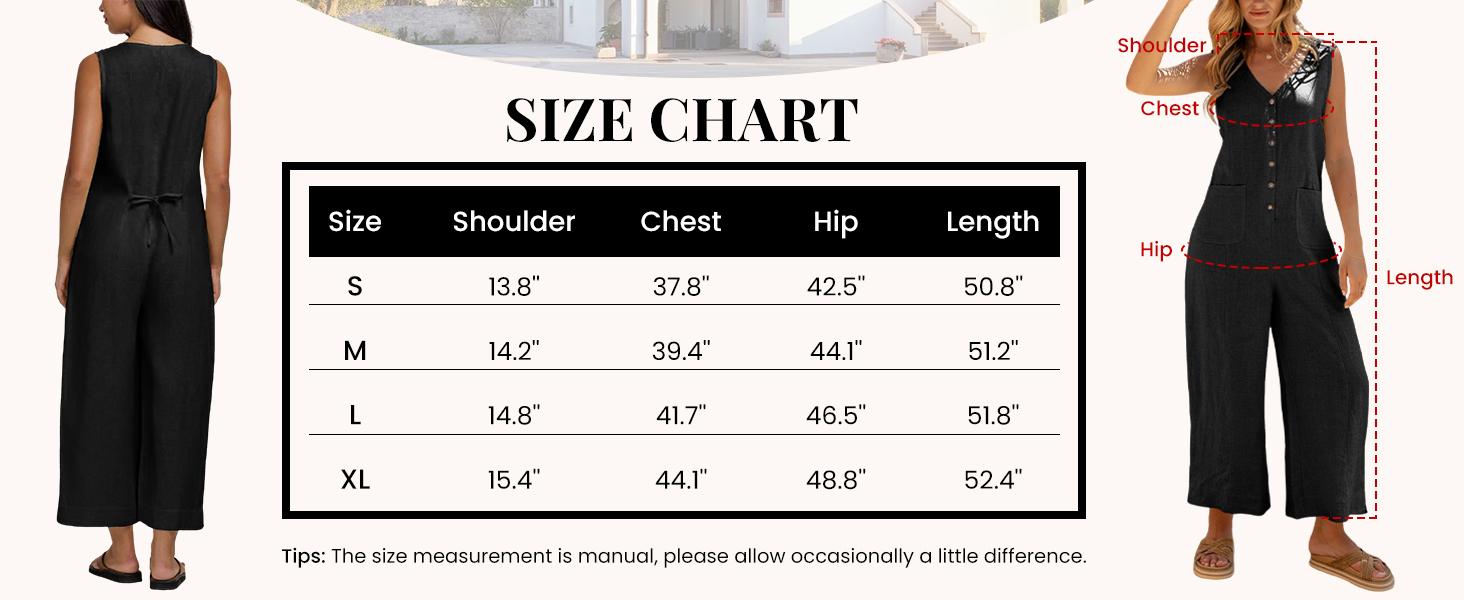 UANEO Women Button Down Jumpsuits Cotton Linen Sleeveless Casual Wide Legs Rompers Loose Overall with Pockets SummerVibes Womenswear
