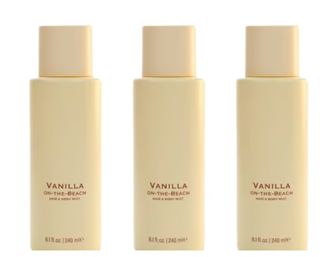 Vanilla on the Beach Hair & Body Mist for Women