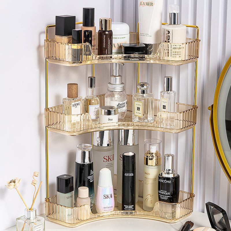 Multi-Tier Corner Countertop Organizer Rack